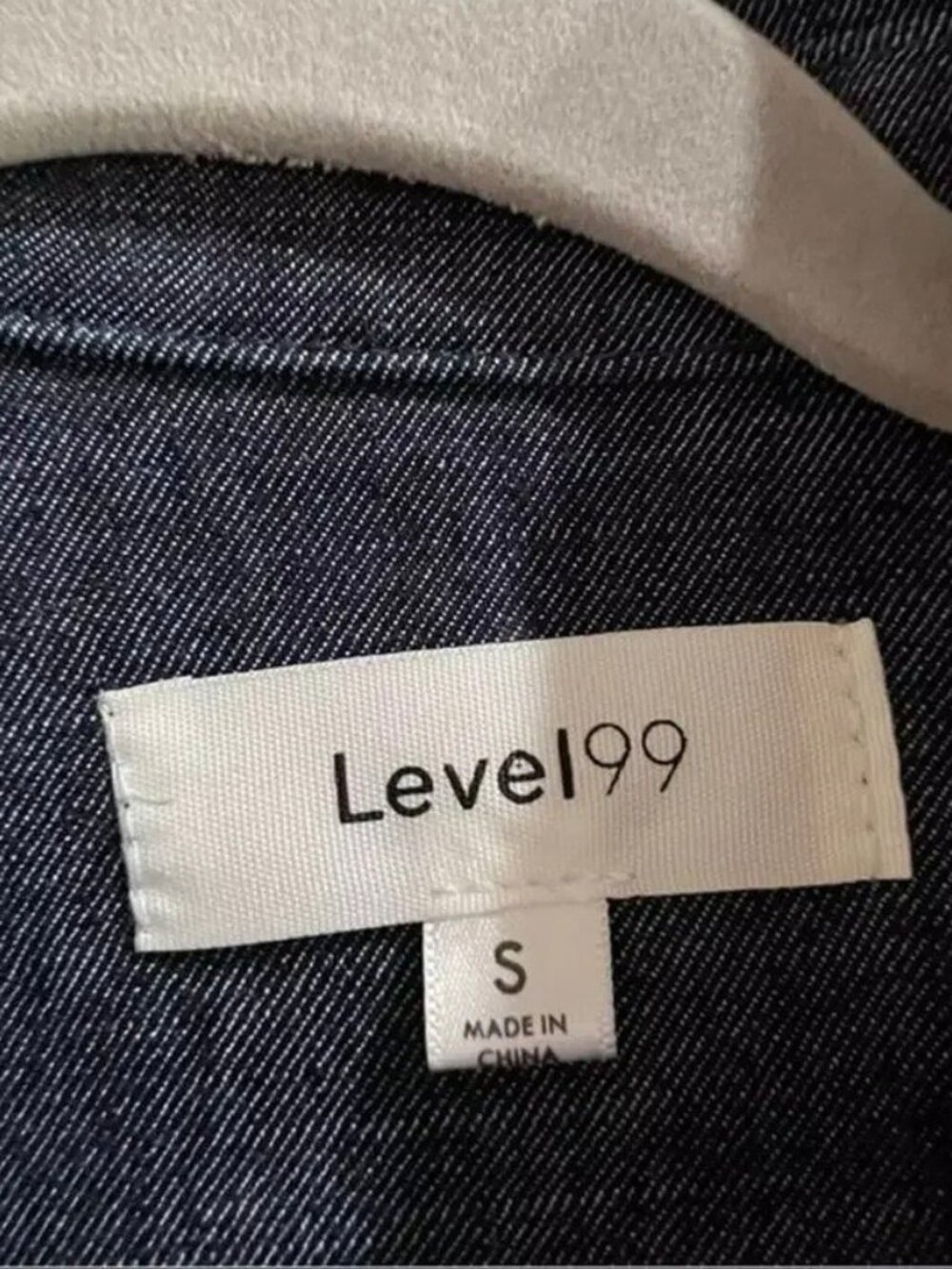 Anthropologie Level 99 Denim Belted Shacket - Picture 8 of 9